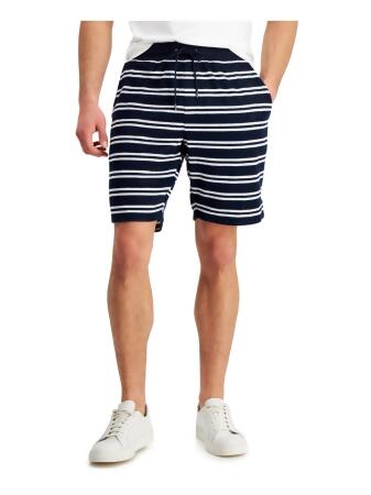 Michael Kors Mens Terry Cloth Striped Casual Shorts 
