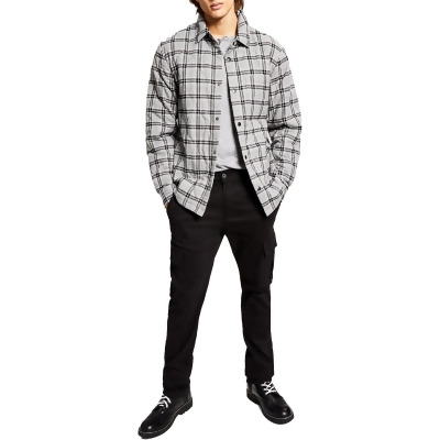 And Now This Mens Flannel Plaid Shirt Jacket 