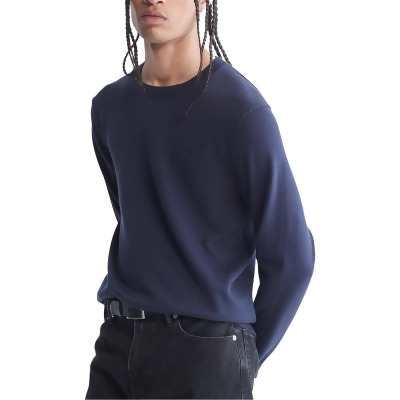 Calvin Klein Mens Crew Neck Cozy Pullover Sweater 