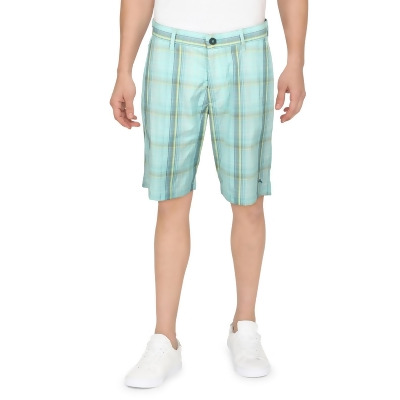 Tommy Bahama Mens Plaid Flat Front Casual Shorts 