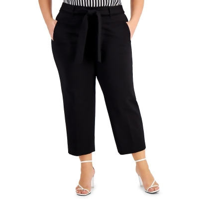 Bar III Womens Plus Suit Separate Woven Cropped Pants 