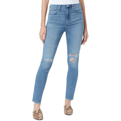 Sam Edelman Womens Ripped High-Rise Skinny Jeans 