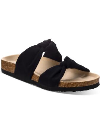 Faux suede clearance slide sandals