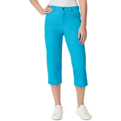 Gloria Vanderbilt Womens Amanda Capri Split Hem High Rise Capri Jeans 
