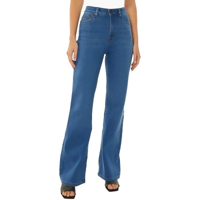 Jones New York Womens Lexington Denim Medium Wash Flare Jeans 