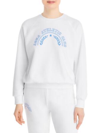 Aqua Womens Graphic Crewneck Sweatshirt