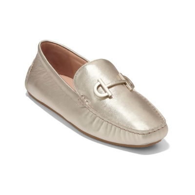 Cole Haan Womens Tully Driver Leather Embossed Loafers 