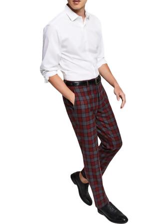 Big and tall outlet plaid dress pants