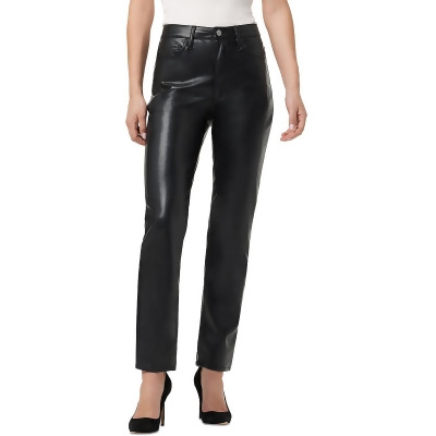 Joe's Womens Faux Leather High Rise Ankle Jeans 