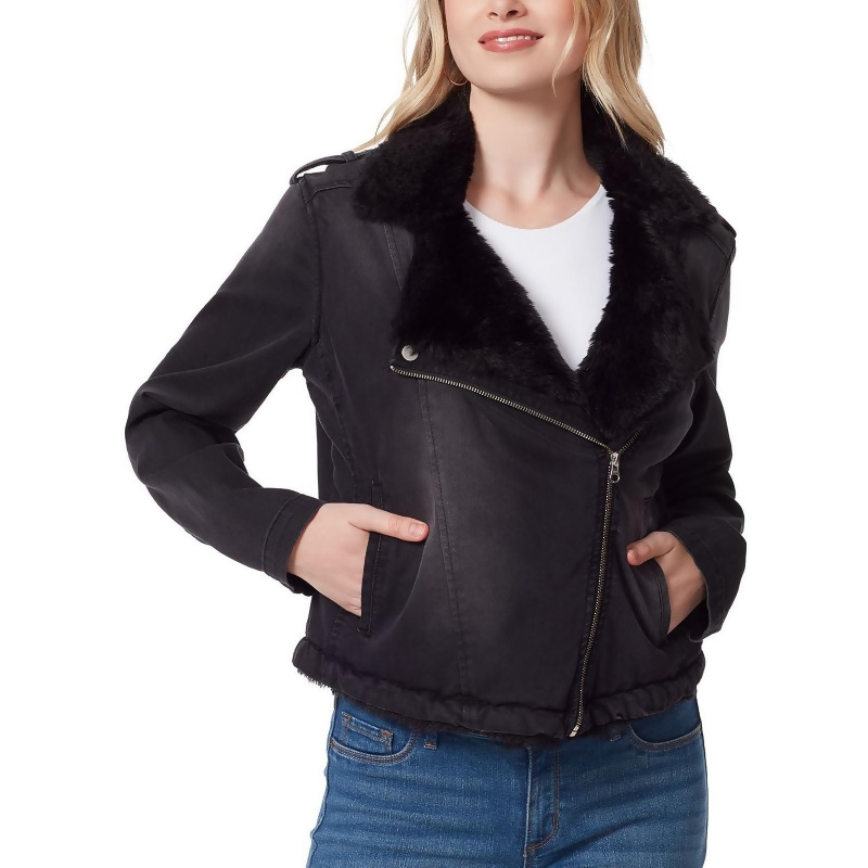 Jessica simpson faux leather jacket top