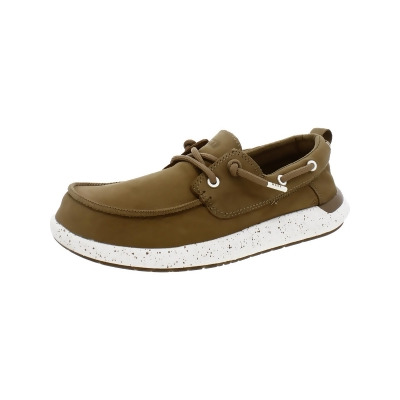 Reef Mens Swellsole Pier LE Leather Slip On Boat Shoes 