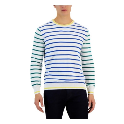 Club Room Mens Knit Striped Pullover Sweater 