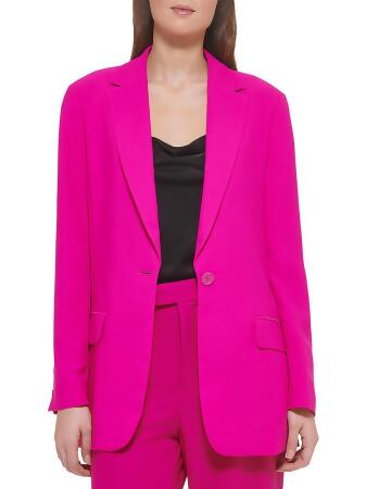 Dkny one button blazer top