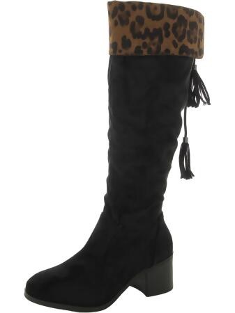 Trary Womens Zipper Knee High Boots