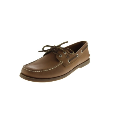 Sperry Mens Authentic Original 2-Eye Leather Contrast Stitching Boat Shoes 