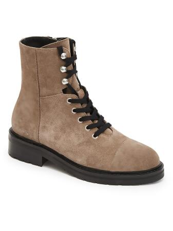 Faux suede combat boots 2025