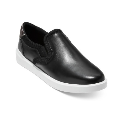 Cole Haan Womens GRAND CROSS COURT Faux Leather Slip On Slip-On Sneakers 