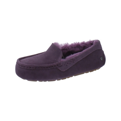 Ugg Womens Ansley Suede Metallic Moccasin Slippers 