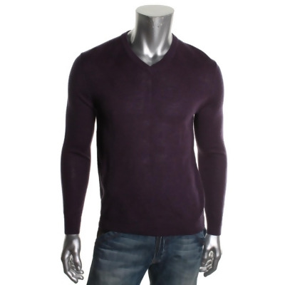 Club Room Mens Merino Wool Blend Shadow Argyle Pullover Sweater 