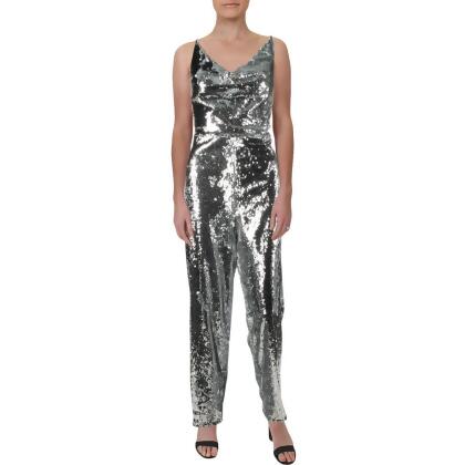 black halo lucy sequin jumpsuit