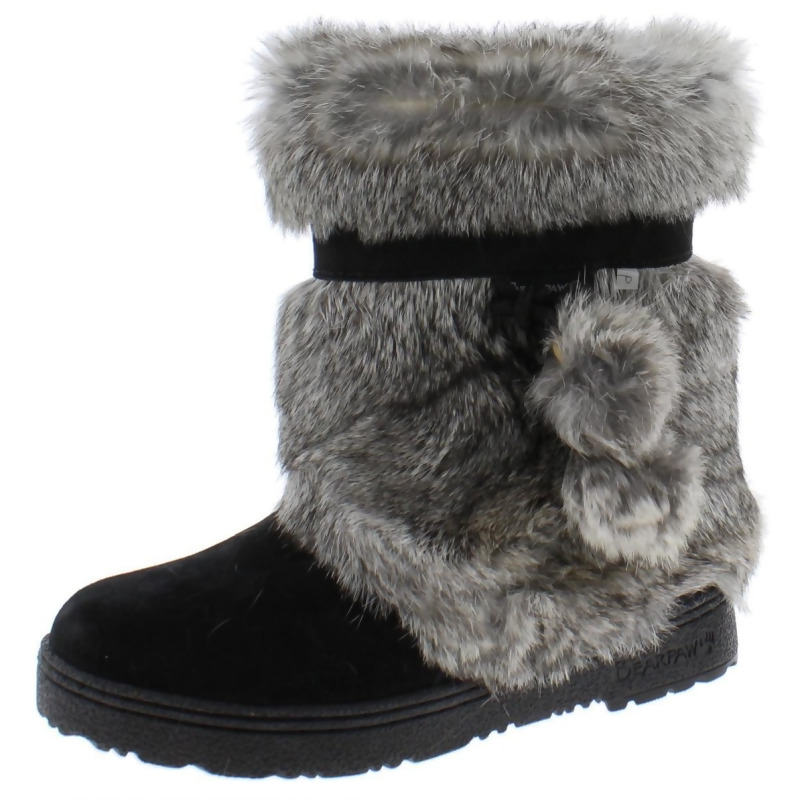 Bearpaw Womens Tama II Suede Pom Poms Winter Boots from BHFO at