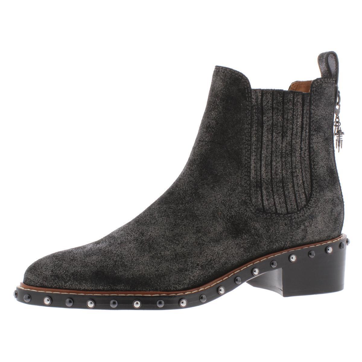 Coach women's bowery studded chelsea boots Clearance