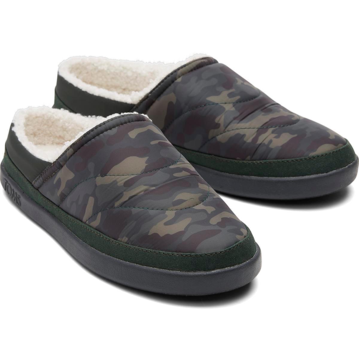 Toms Womens Sage Faux fur Lined Quilted Scuff Slippers alternate image