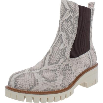 Vintage Havana Womens Albany Snake Print Slip On Chelsea Boots