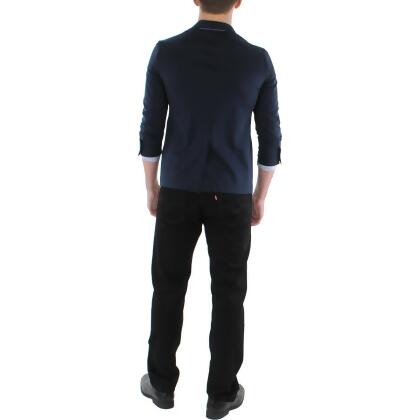 Tommy Hilfiger Mens Gabe Wrinkle Resistant Work Two Button Blazer