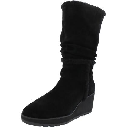 Anne klein sales suede wedge boots