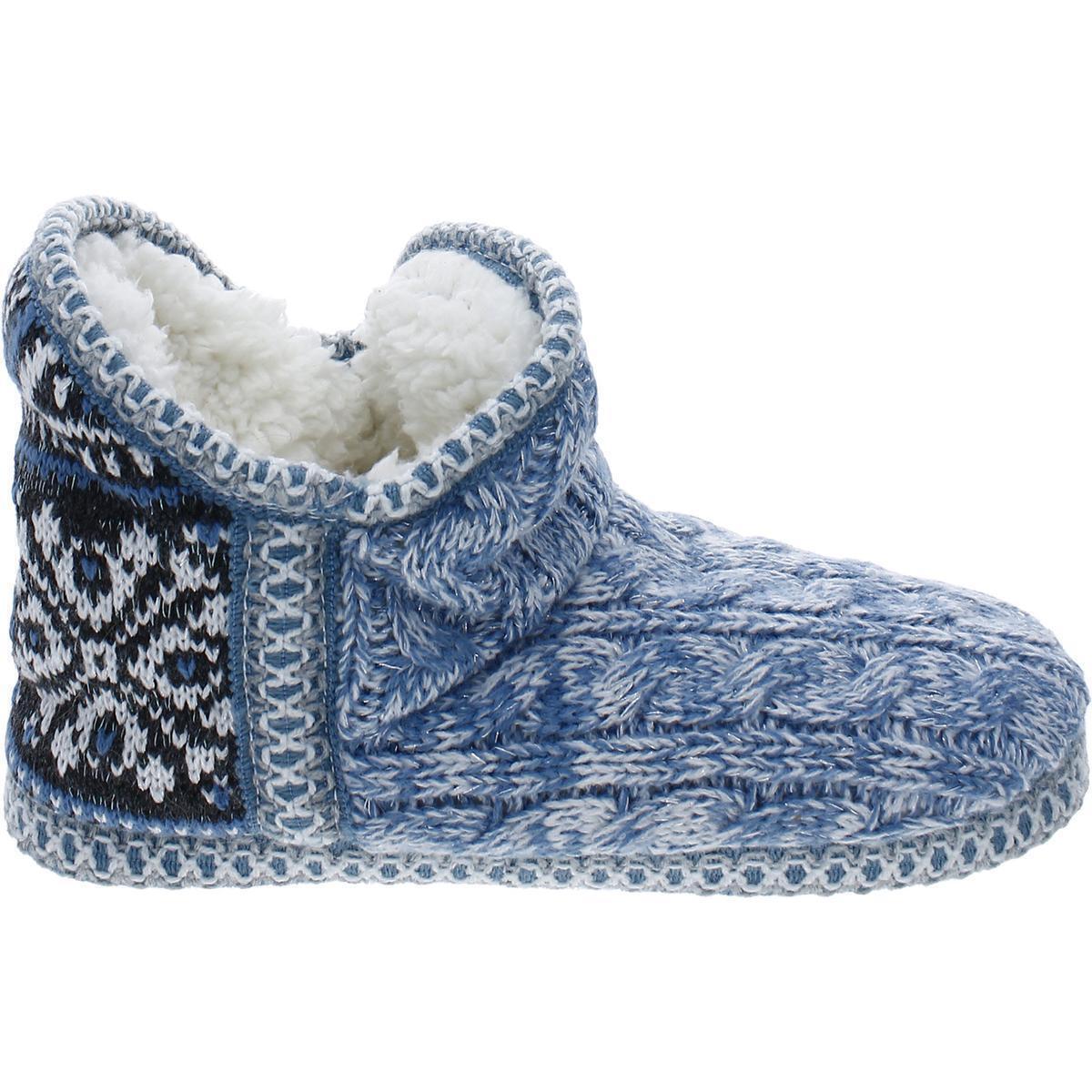 Muk Luks Womens Ankle Faux Fur Bootie Slippers alternate image