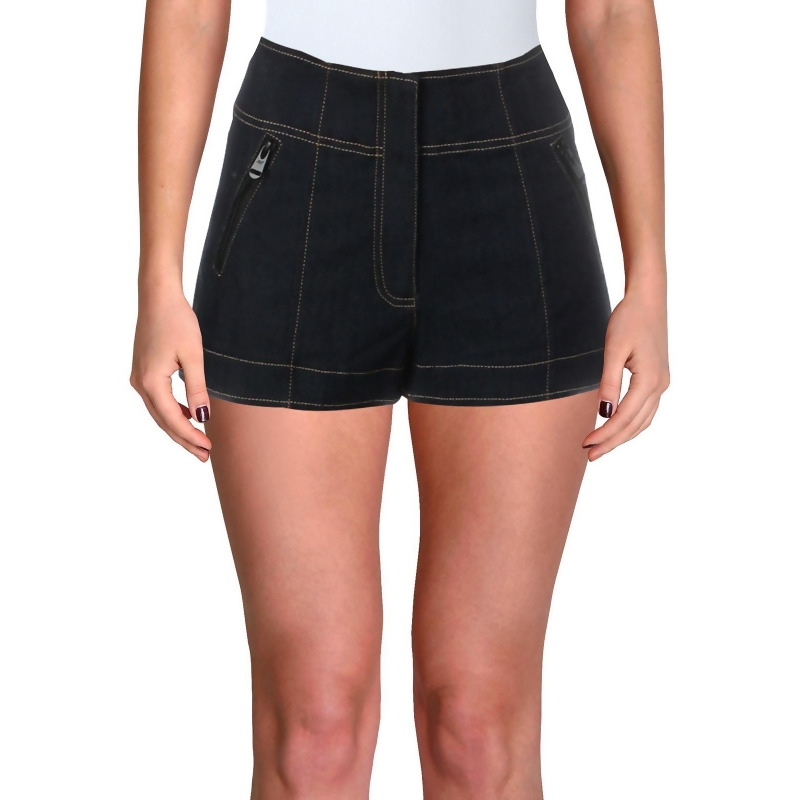 high waisted stretch shorts