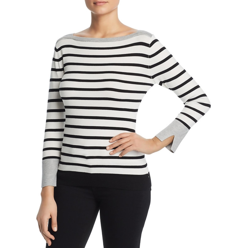 Vila Milano Womens Striped Knit Pullover Sweater from BHFO at SHOP.COM