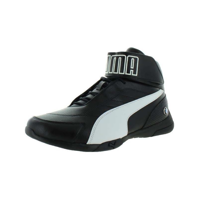 Puma Mens Kart Cat Mid III Faux Leather Logo Basketball Shoes from BHFO ...