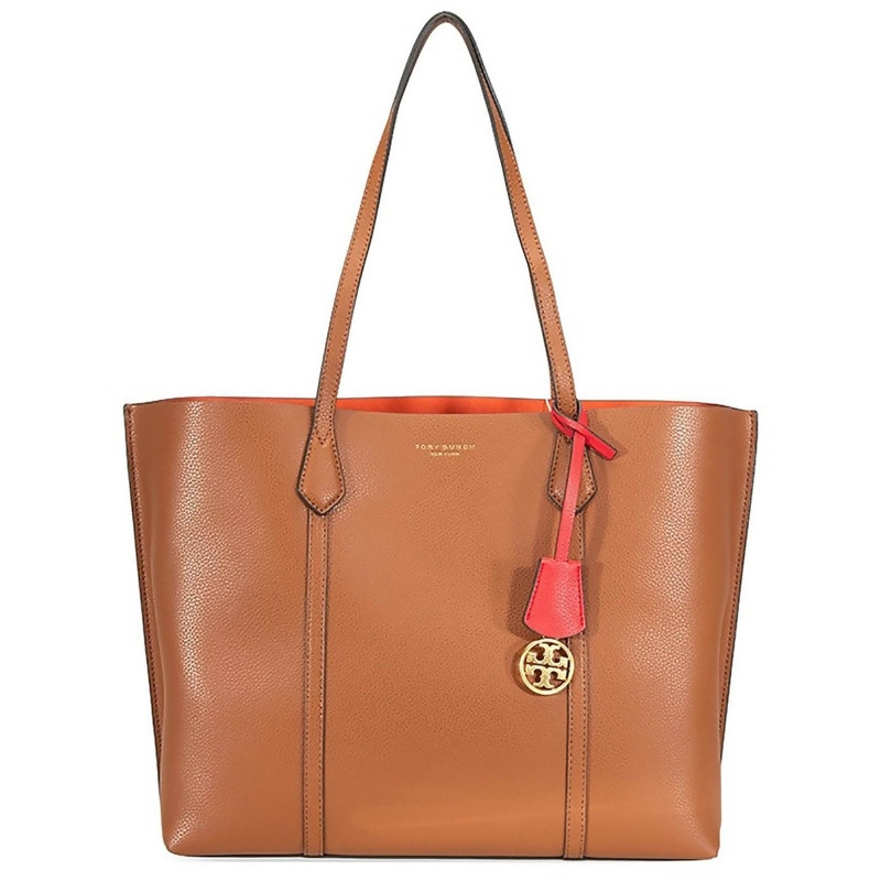 Tory Burch Womens Perry Organizational Pebbled Leather Tote Handbag from BHFO at SHOP.COM
