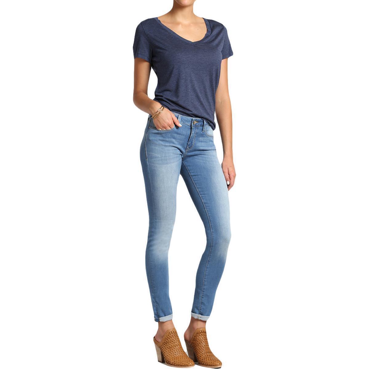 Mavi Womens Alexa Mid Rise Light Wash Skinny Jeans From Bhfo At Shop Com