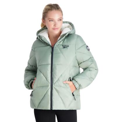Reebok puffer jacket discount women's