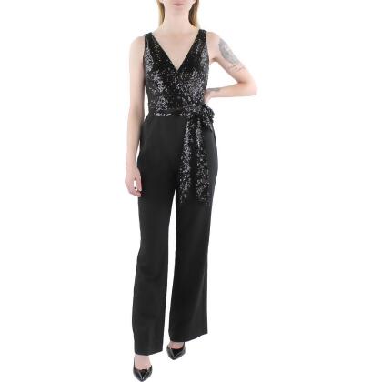 Lauren Ralph Lauren Womens Sequined Evening Jumpsuit