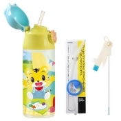 360mL 吸管不鏽鋼保溫瓶巧虎PICNIC野餐趣+專用替換組(吸嘴、吸管、墊圈)各1+吸管式洗滌專用刷1組 360mL 吸管不鏽鋼保溫瓶巧虎PICNIC野餐趣+專用替換組(吸嘴、吸管、墊圈)各1+吸管式洗滌專用刷1組