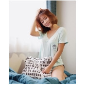 The Zombie - Mint Green Modal-V Women The Zombie - Mint Green Modal-V Women