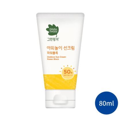韓國綠手指 幼兒戶外保濕滋潤防曬乳80ml (寶寶防曬.物理性防曬)(Green Finger) 