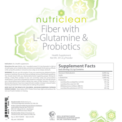 NutriClean&trade; Fiber with L-Glutamine & Probiotics alternate image