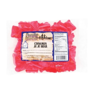 Ruckers Wholesale & Service 9235243 11.5 oz Family Choice Ju Ju Bear Cinnamon Gummi Candy 