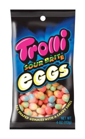 Trolli 12088 Sour Brite Crawler Eggs Gummi Candy - pack of 12 