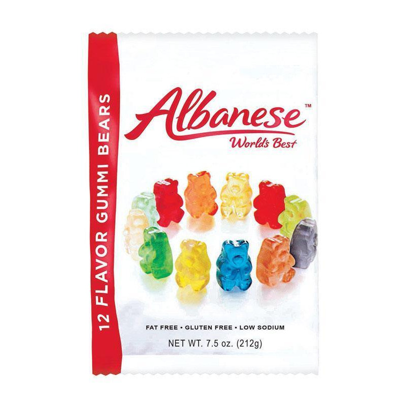 Albanese 9437245 7 oz 12 Sour Flavors Gummy Bears - pack of 12