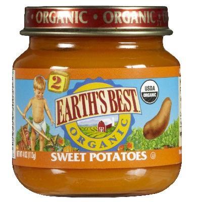 Earths Best Baby Foods BG12464 Earths Best Baby Foods Baby Sweet Potatoes - 12x4OZ 