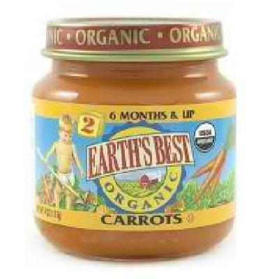 Earths Best Baby Foods BG12463 Earths Best Baby Foods Baby Carrots - 12x4OZ 
