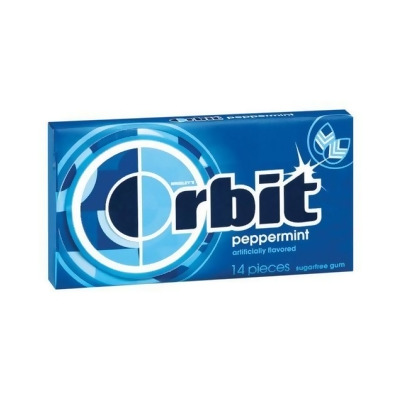 Orbit 21486 Orbit Sugar Free Gum in Peppermint - pack of 12 