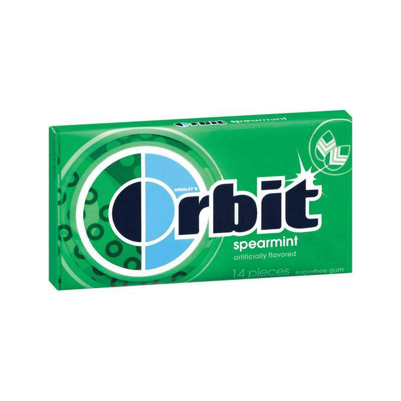 Liberty Distribution 21484 Spearmint Orbit Gum - pack of 12