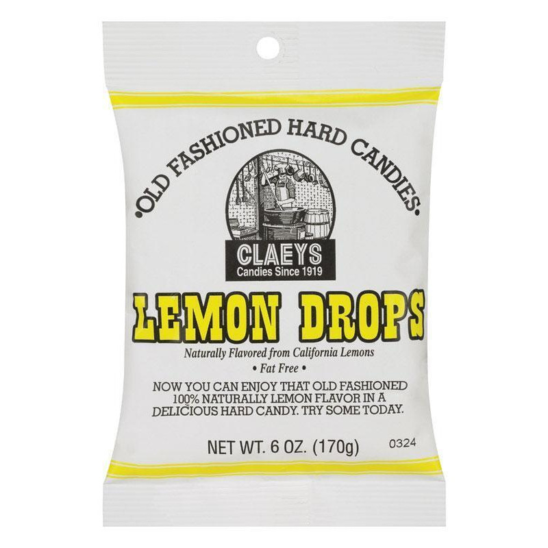 Claeys Candy 631 6 oz Lemon Drop Hard Candy